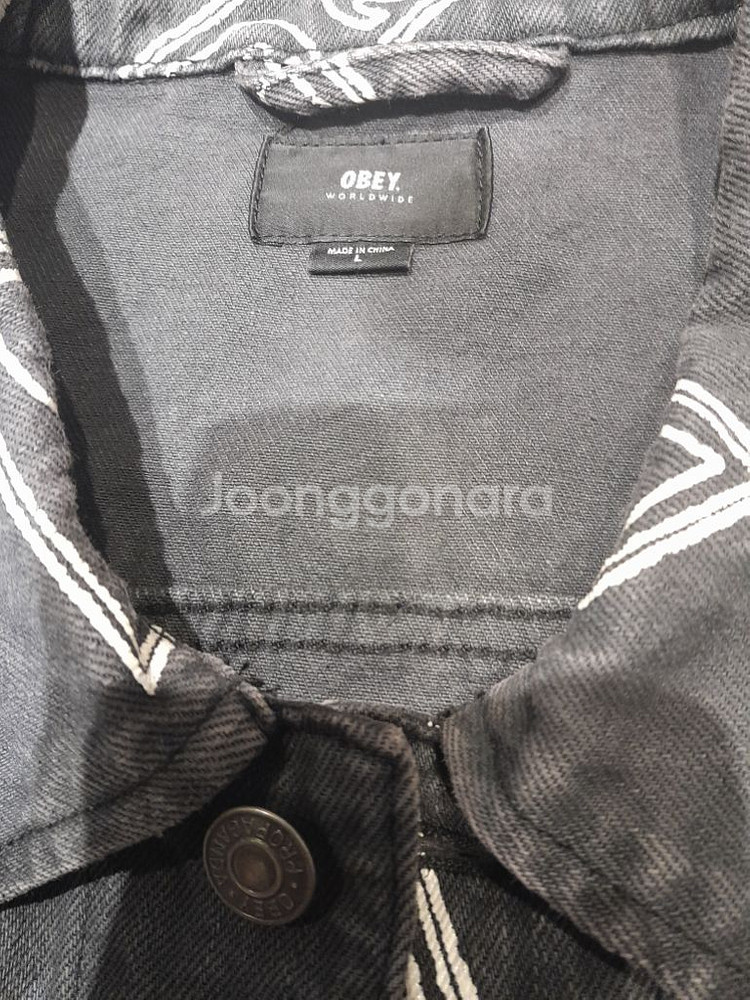오베이 빈티지 트레거 자켓 블랙 (L)--4