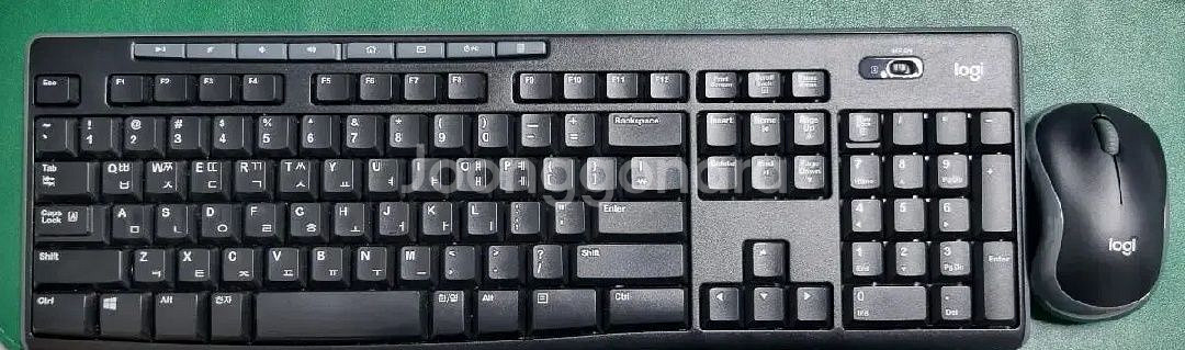 로지텍 K270+M185 깨끗한 무선 키보드마우스셋트--0