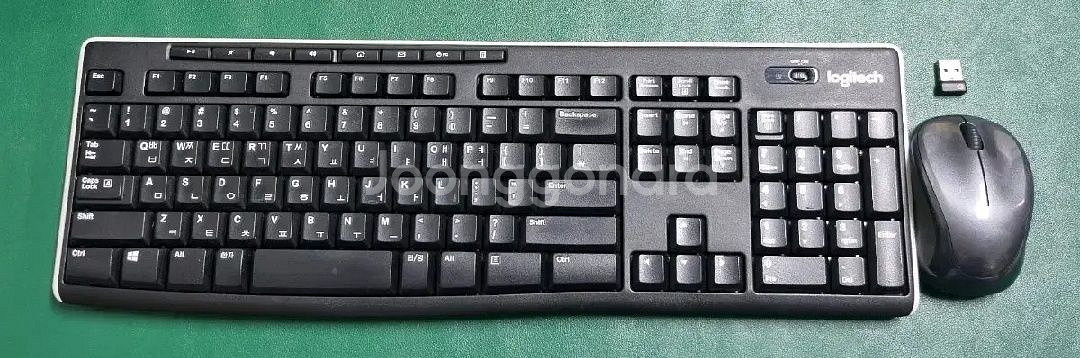 로지텍 K270 M235 무선 키보드 마우스 세트팜--0
