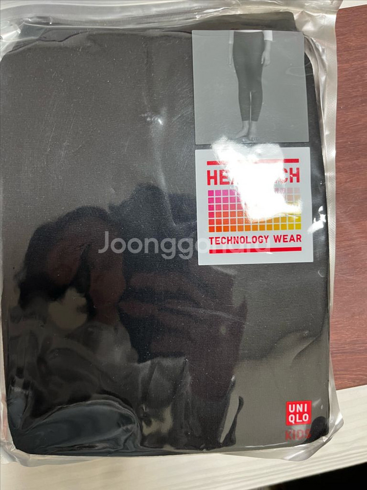 새제품) 유니클로 키즈 히트텍 레깅스 150 블랙--1