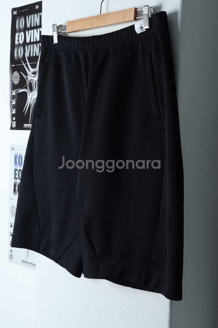 (XL) 아디다스 반바지 팬츠 밴딩 블랙 올드스쿨--3