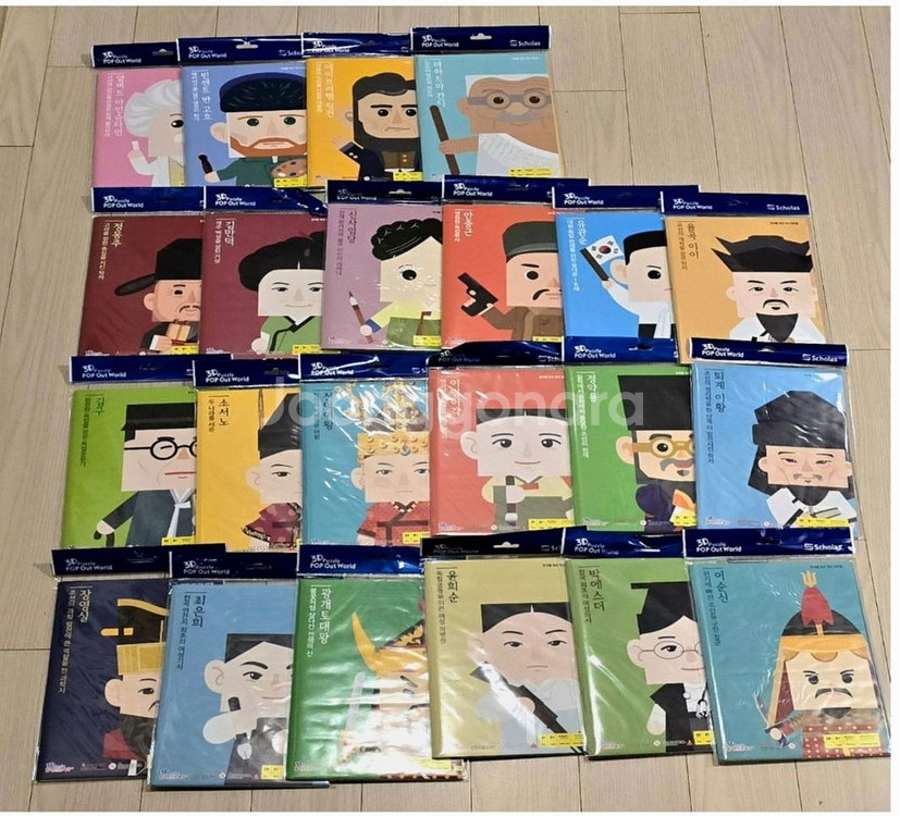 스콜라스 입체퍼즐 세계,한국사 인물 새제품--0