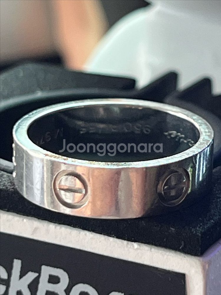 까르띠에 러브링 플래티넘 55호(15호) 판매--5