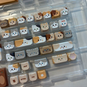 Soulcat 고양이 키캡 142키 PBT 염료승화