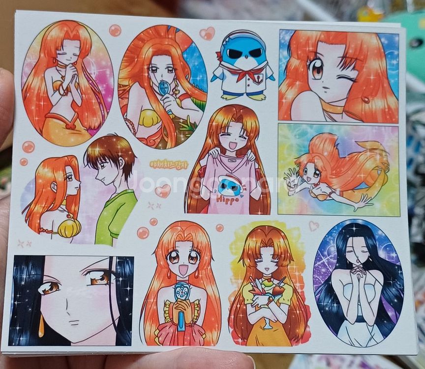 고전애니 피치피치핏치 애니인스 스티커 다꾸--5