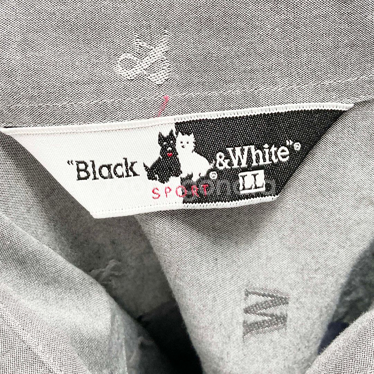 블랙앤화이트 남성반팔셔츠 LL 진스센스--2