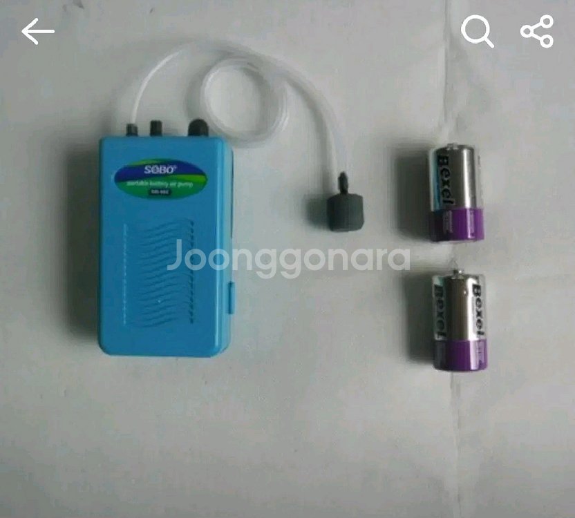 대형 투명두레박+기포기+베터리--2