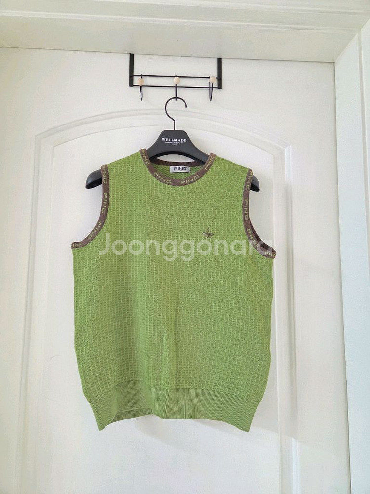 색감 예쁜 PING 그린 골프웨어(조끼)팝니다!--0