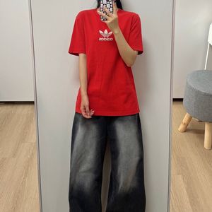 아디다스 파이어버드 레드 반팔 티셔츠