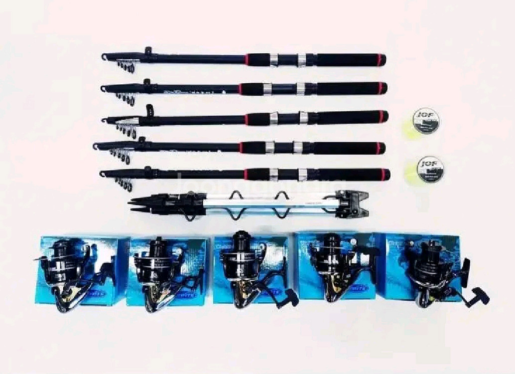 원투낚시대3.6m5대+5000번(6000번릴)+릴줄--0