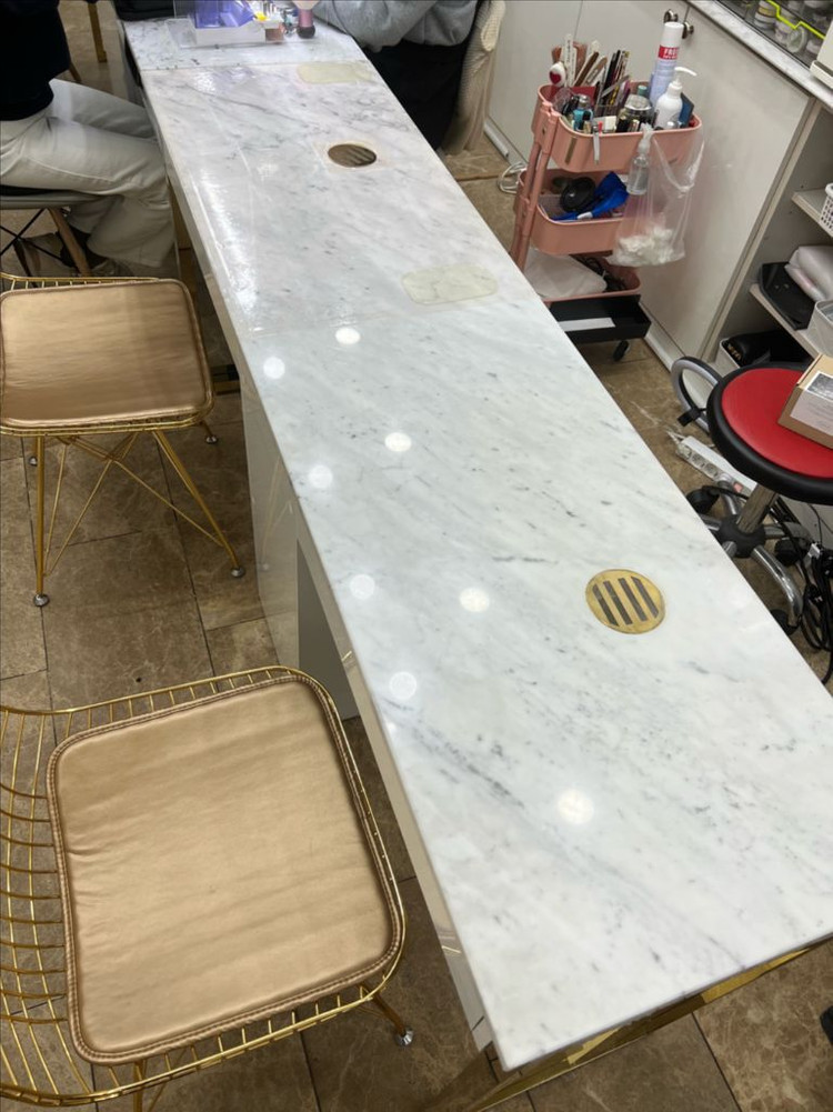 네일테이블 흡진기 대리석 이미지