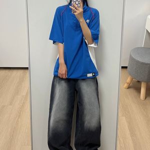 데상트 베이스볼 풀오버 반집업 반팔 바람막이