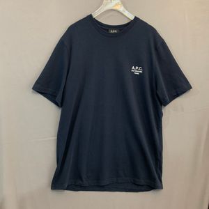 XL APC 아페쎄 레이몬드 로고 네이비 반팔티