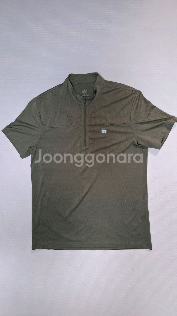 코오롱 에어홀 반집업 100 등산복티--2