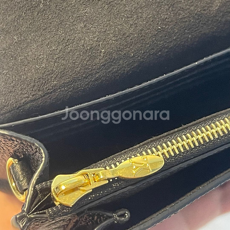 (정품) 루이비통 바뱅 체인숄더백 지갑 모노그램 블랙--5