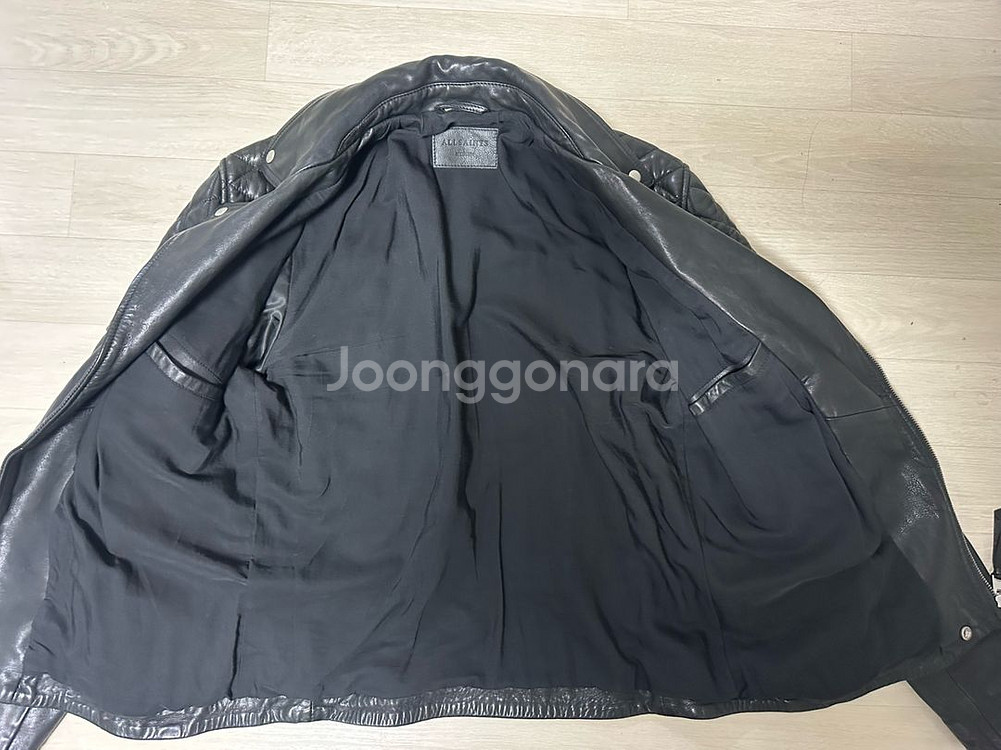 A급올세인츠 발펀가죽 라이더 자켓--3