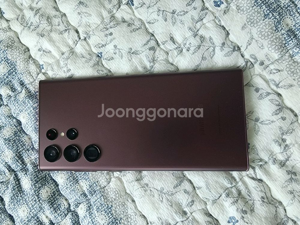 삼성 256g 겔럭시 S22 울트라 버건디개인판매 펜있--3