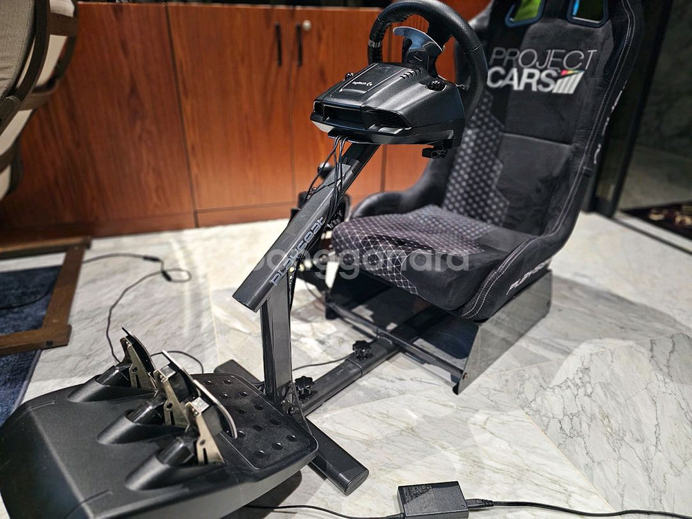 로지텍 G920 레이싱휠 + 거치대 시트--0