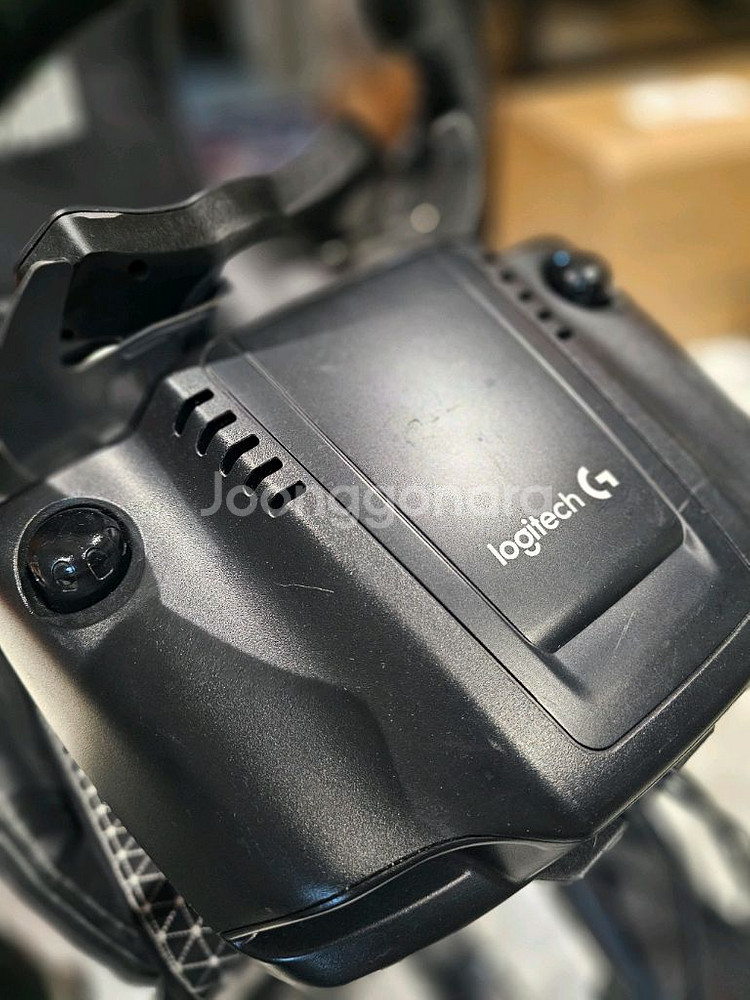 로지텍 G920 레이싱휠 + 거치대 시트--6