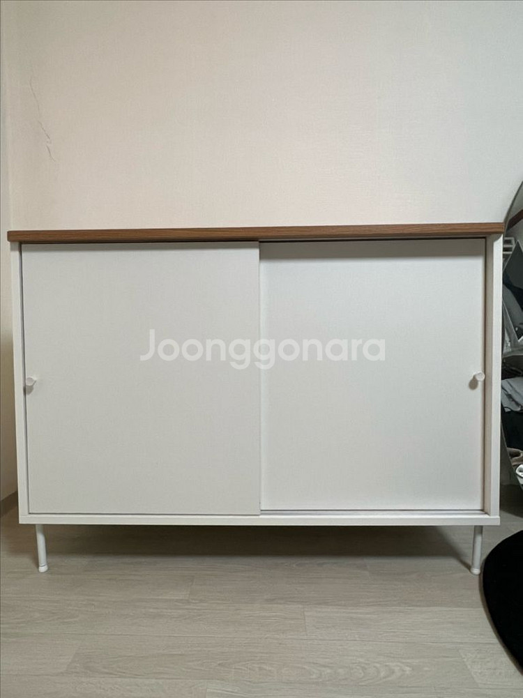 미드센츄리 슬라이딩 도어 수납장 (800)--0
