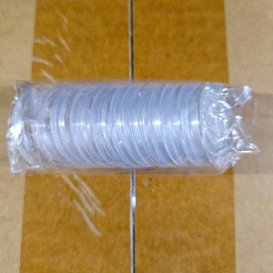 21mm x 10pcs 투명캡슐 코인 컨테이너 수집 캡