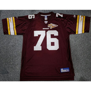 NFL 리복 워싱턴 레드스킨스 럭비 져지 유니폼 머슬핏