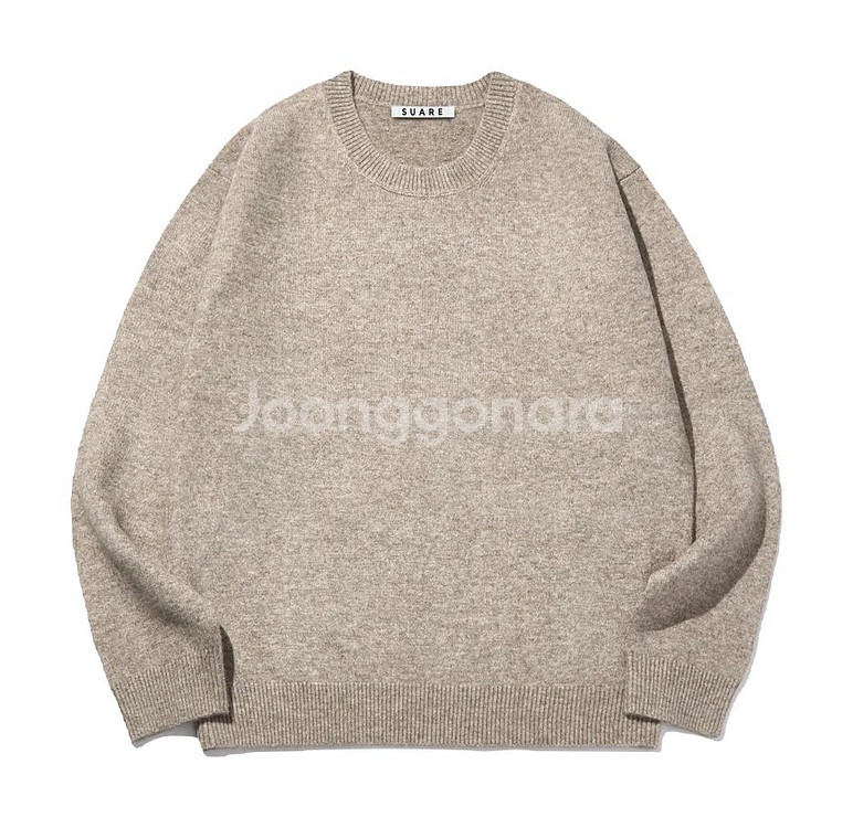 수아레 데일리 라운드 니트 오트밀 M--0