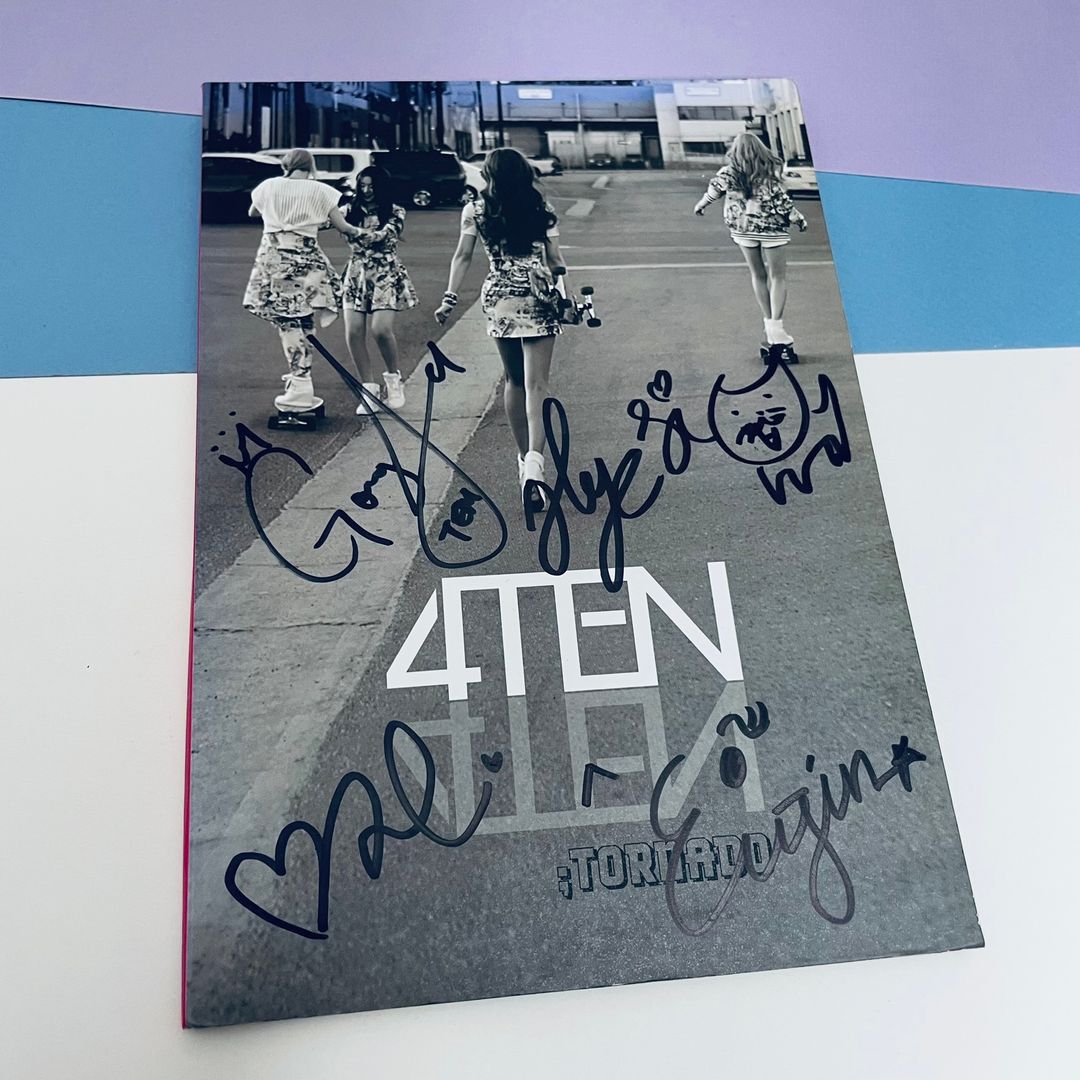 [친필싸인앨범] 포텐 4TEN 데뷔 싱글 Tornado