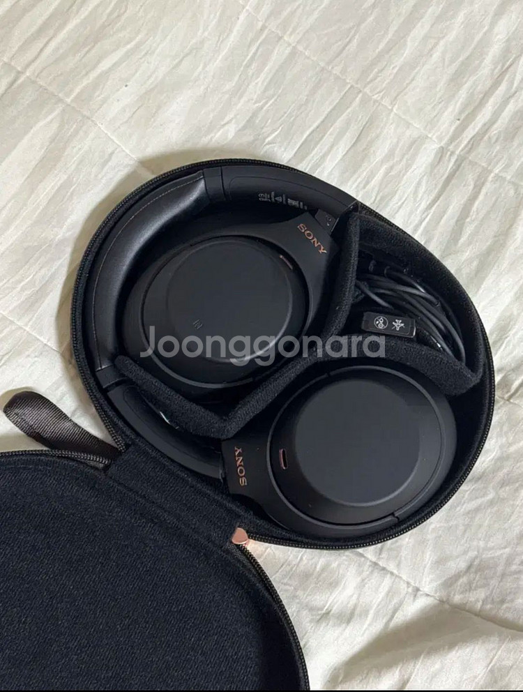 소니 WH-1000XM4 헤드폰 블랙--0