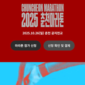 [구매]2025 춘천 마라톤 10km 양도 받습니다
