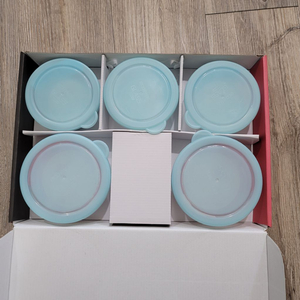 (새거) BPA free 에코팩 글라스 밀폐용기 유아식 이미지