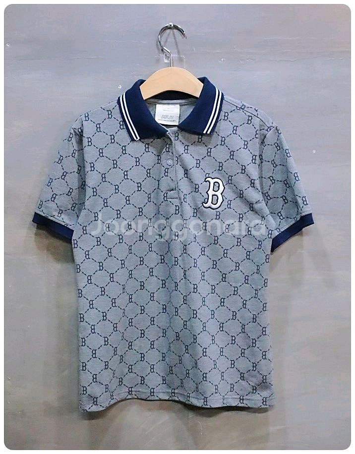 [S] MLB 다이아 모노그램 반팔 PK 티셔츠--0