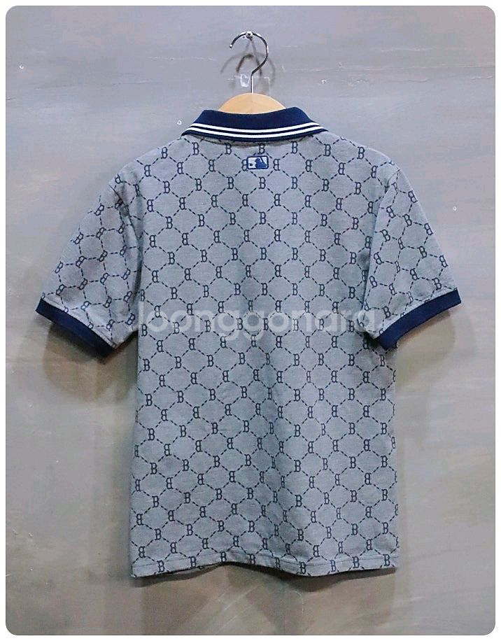 [S] MLB 다이아 모노그램 반팔 PK 티셔츠--1