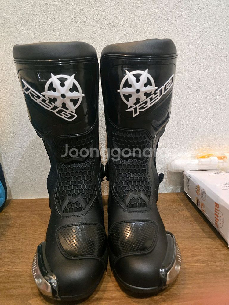 오토바이 롱부츠--1