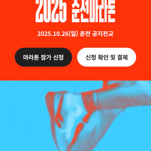 2025춘천마라톤 10K 삽니다