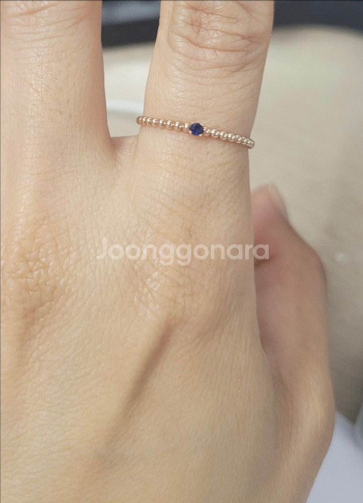 (새제품)14K 블루폼 반지--9