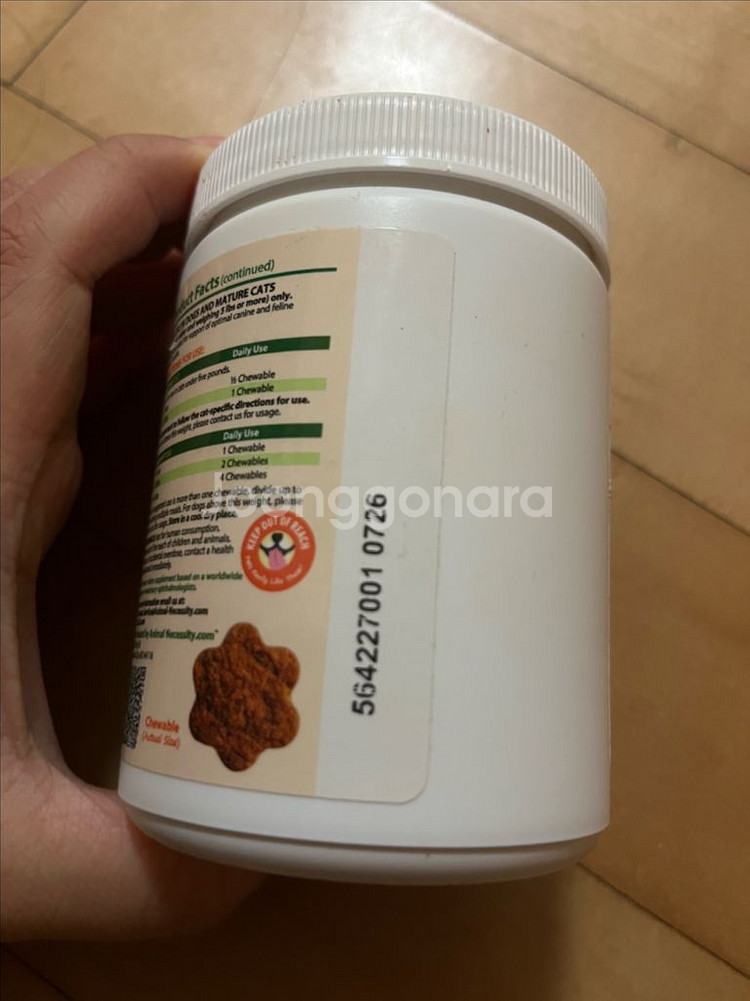 오큐글로 츄 58정--1