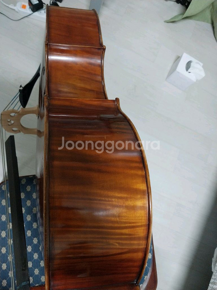 올솔리드 수제첼로(초호화사양)+뱀케이스+도마뱀가죽활--0