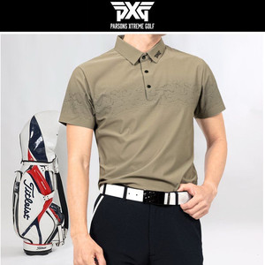 PXG 골프 남성 레귤러핏 스톤나염 반팔 카라티