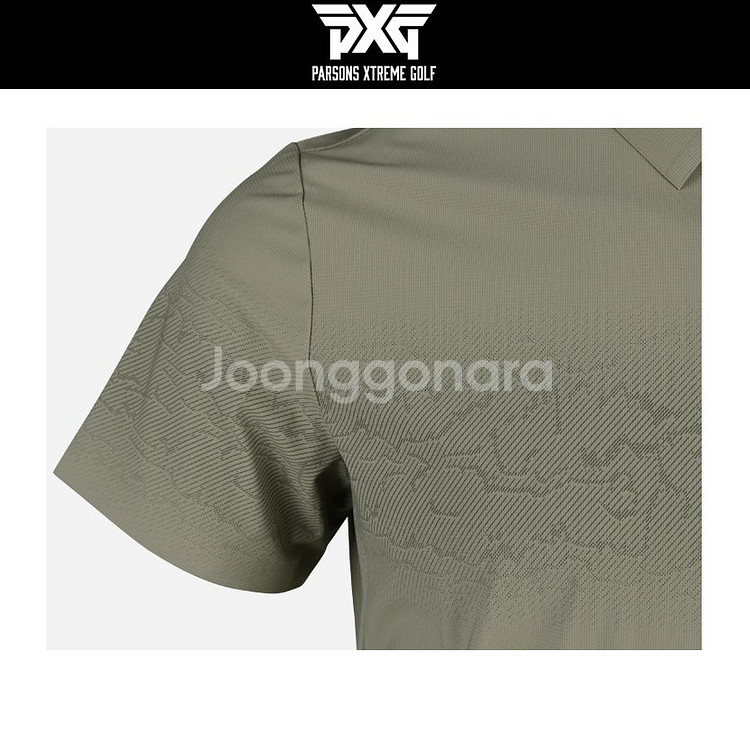 PXG 골프 남성 레귤러핏 스톤나염 반팔 카라티--8