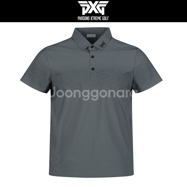 PXG 골프 남성 레귤러핏 스톤나염 반팔 카라티--7