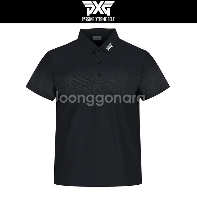 PXG 골프 남성 레귤러핏 스톤나염 반팔 카라티--6