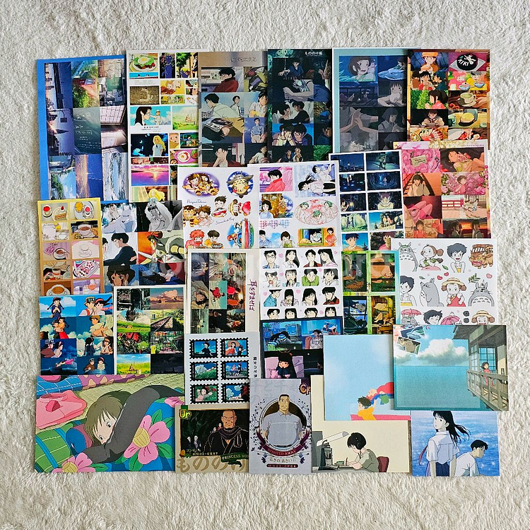 지브리 인스+떡메+포카+엽서 일괄 처분 / 다꾸 스티--1
