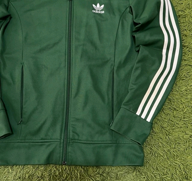 아디다스 유로파 초록 초흰 트랙탑 져지집업 90/S 이미지