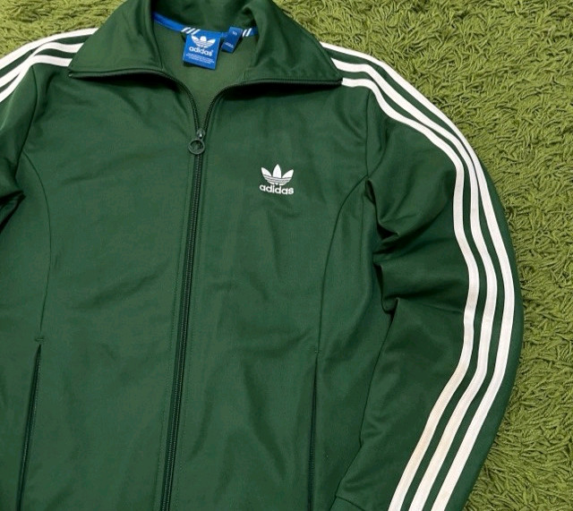 아디다스 유로파 초록 초흰 트랙탑 져지집업 90/S 이미지