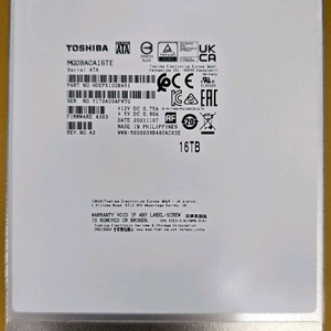 도시바정품AS가능 16테라 엔터프라이즈 16TB HDD