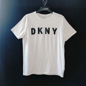 DKNY 디케이엔와이 화이트 스판 반팔 라운드티