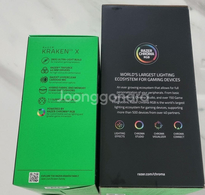 RAZER 레이저 게이밍헤드셋 크라켄 V3 X 헤드셋--2