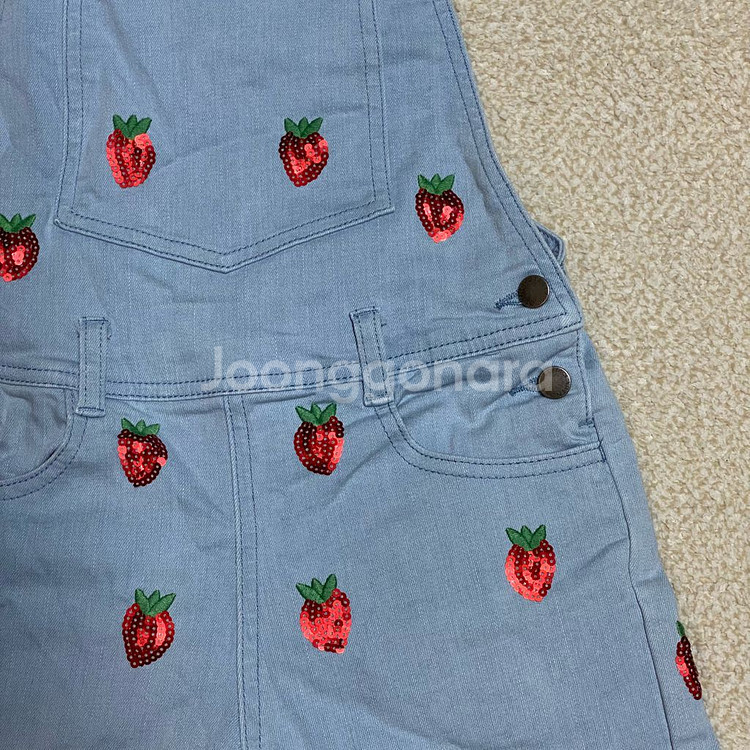 (정품) 스텔라매카트니 키즈 딸기 오버롤 숏츠 8Y--2