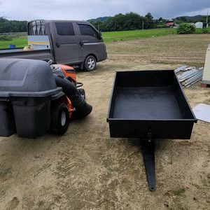허스크바나승용잔디깍기 풀통,트레일러